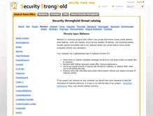 Tablet Screenshot of malware.securitystronghold.com