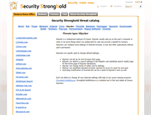 Tablet Screenshot of hijackers.securitystronghold.com